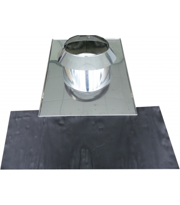 Solin tuile avec larmier double paroi Solin tuile avec larmier double paroi